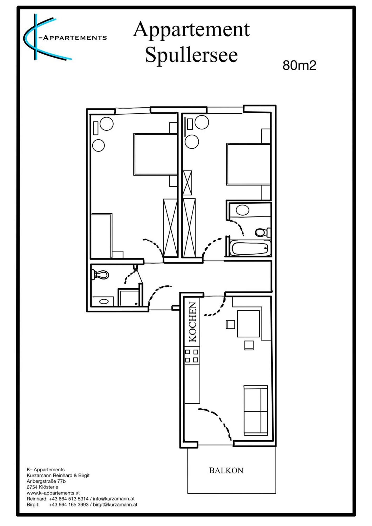 K-Appartements Klosterle Экстерьер фото